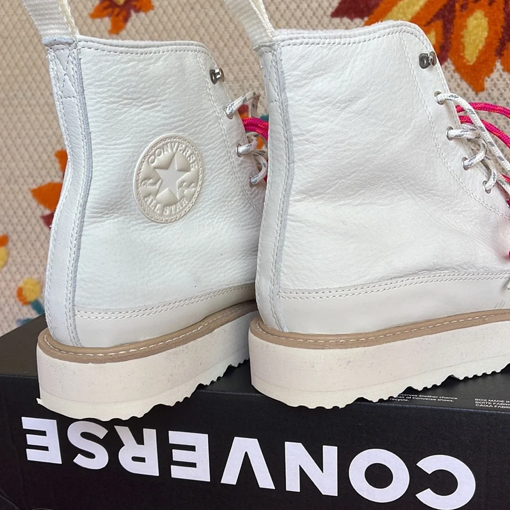 Converse 173212C
CHUCK TAYLOR CRAFTED BOOT HI
EGRET/NATURAL IVORY/PRIME PNK
WMNS - Picture 15 of 16